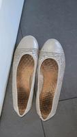 Caprice Ballerina Leder Silber Gr 39  Perforation Niedersachsen - Rosengarten Vorschau