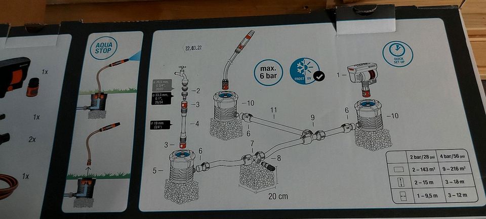 Gardena Sprinklersystem; Rohrleitung; Verlegerohr in Kaisersesch