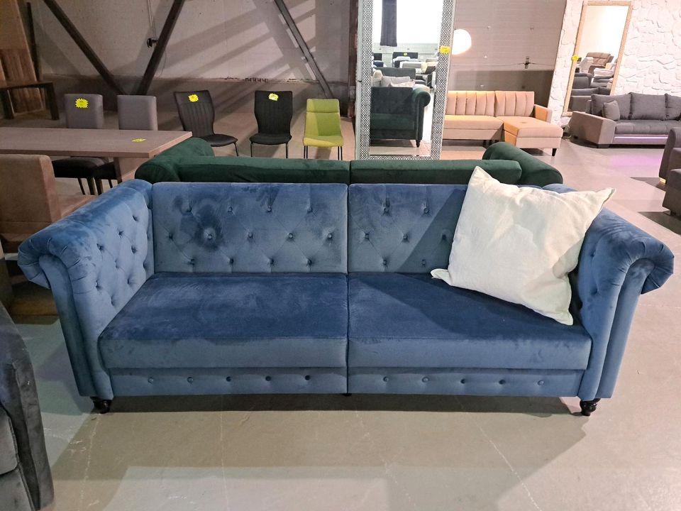 Sofa Couch Garnitur Chesterfield Schlafsofa Polstermöbel Outlet in Sendenhorst