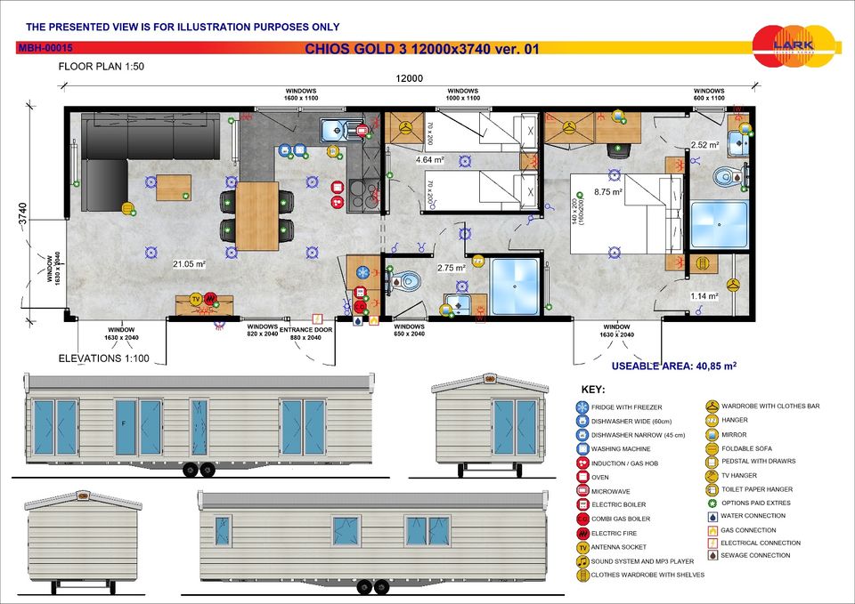 Mobilheim / Modulhaus / Tinyhaus Neu Winterfest Lark Chios KfW40 GeG konform in Berlin