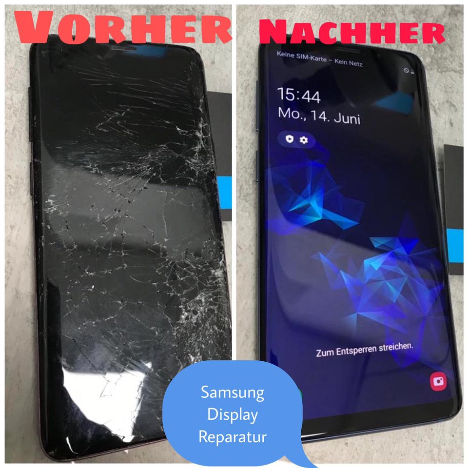 Display Reparatur Samsung-iPhone-Huawei-Xiaomi-Moto-LG-Redmi-Real in Essen