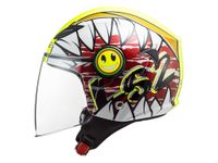 Motorrad Helm Jethelm LS2 Smiley Funny Crunch Weiß Neon Gelb Thüringen - Eisenach Vorschau