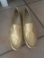 Neuwertige goldene PASCUCCI Slipper/Mokassins/Lederschuhe Gr.40,5 Hessen - Biebergemünd Vorschau