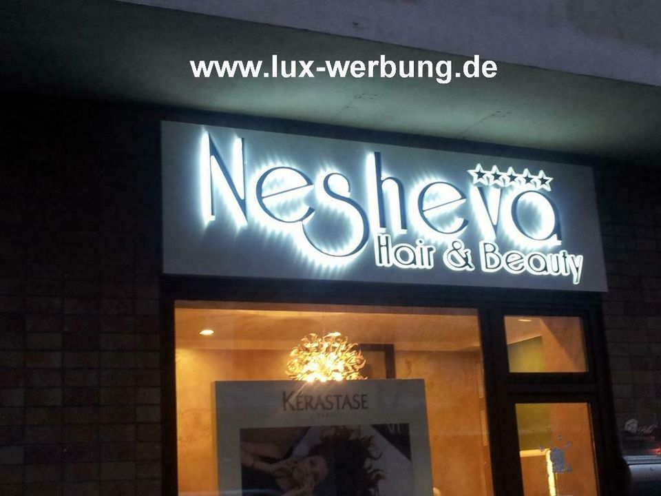 Lichtreklame, Leuchtreklame, Lichtwerbung, 3D LED Außenwerbung in Berlin