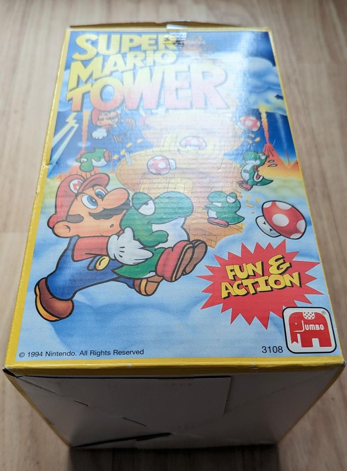1994 Super Mario Tower Jumbo Vintage Spiel Nintendo in Berlin