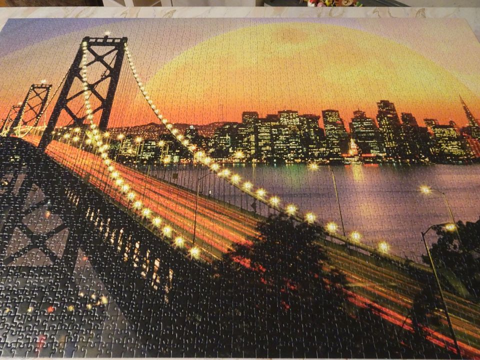 Puzzle  3000 Teile - San Francisco bei Nacht in Eschede