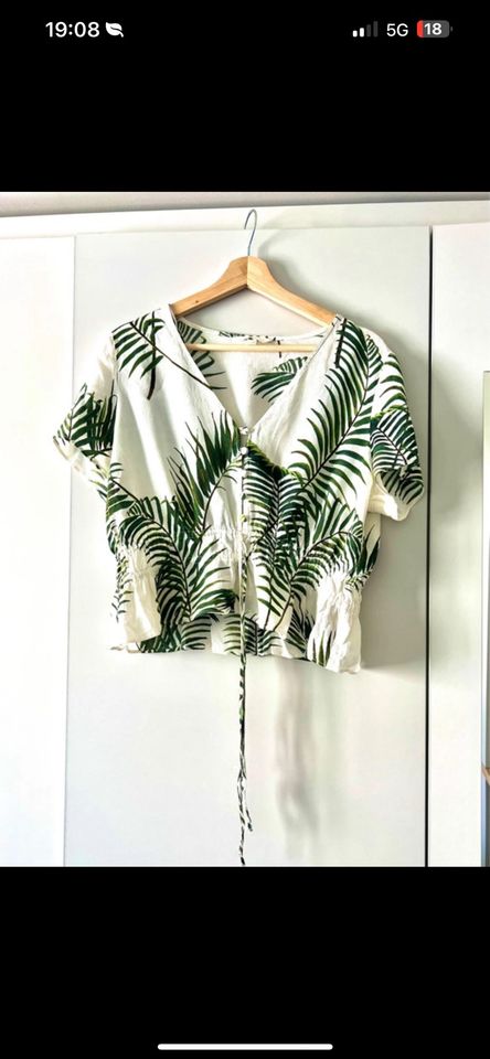 Palmenoberteil H&M 44 Bluse Shirt in Düsseldorf