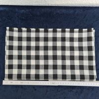 Karostoff Stoff schwarz / weiß 0,61m; 1,23m breit Baumwolle / Pol Hessen - Büdingen Vorschau