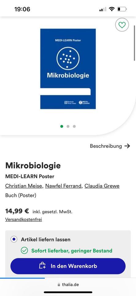 MEDI-LEARN Poster Antibiotika, Mikrobiologie, Rheumatologie in Heidelberg