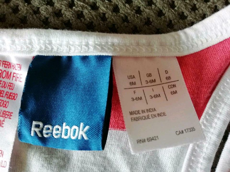 Reebok Sport-Set Hose + Achselshirt Shirt Gr. 68/74 in Wilkau-Haßlau