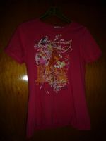 Toller Blickfang T-Shirt pink mit Aufdruck Gr. L - Charles Vögele Nordrhein-Westfalen - Porta Westfalica Vorschau