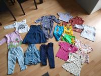 Paket Mädchen 86/92, Langarmshirt, Jeans, Leggings, Kleid Bayern - Grabenstätt Vorschau