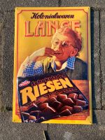 Altes limitiertes Werbeschild Blechschild Riesen Schokolade Retro Niedersachsen - Vierhöfen Vorschau