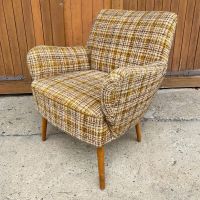 Sessel Midcentury Cocktailsessel kariert Easychair Design Vintage Nürnberg (Mittelfr) - Mitte Vorschau