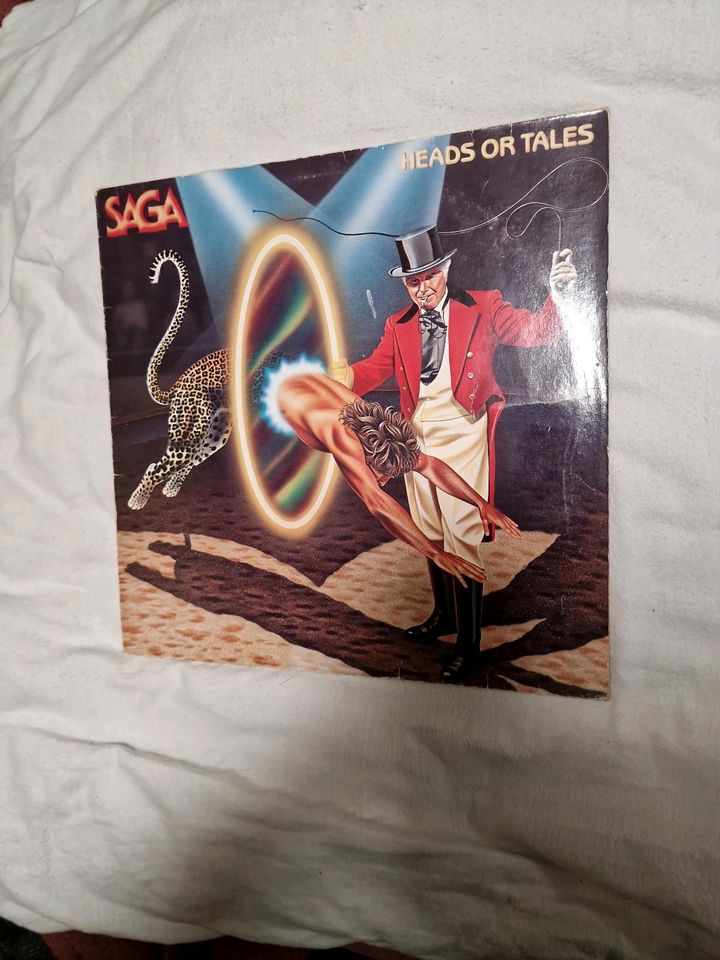 Saga's "Heads or Tales" auf Vinyl, in Hockenheim