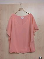 Bluse Shirt kurzarm von Esprit Größe 42 pastell orange Hessen - Schotten Vorschau