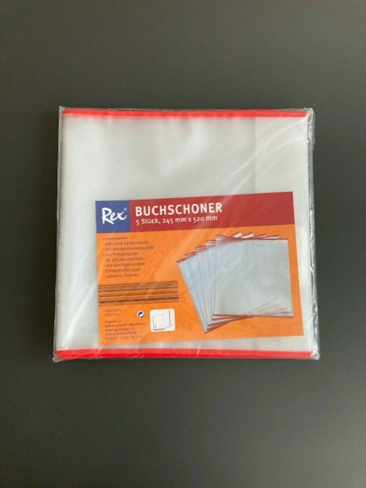 Buchschutzhüllen NEU OVP Buchschoner 245/265/270/295 x 520mm in Oppenheim