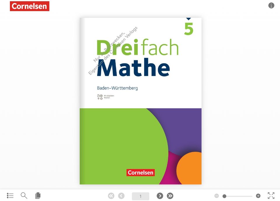 Cornelsen – Dreifach Mathe - Baden-W. · 5. Schulj inkl Porto NEU in Döhlau