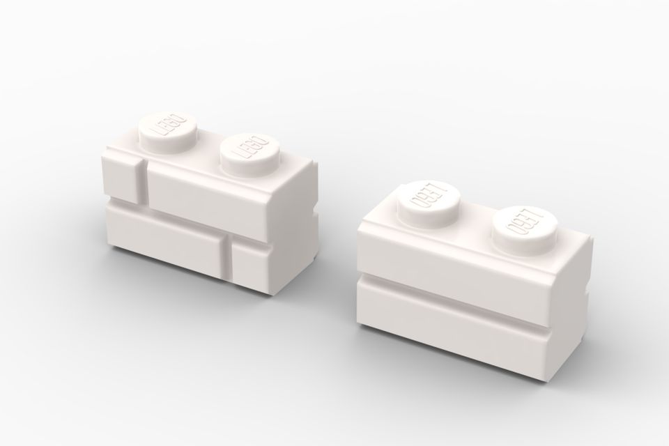 100x LEGO Stein 1 x 2 Mauerwerk Profil Masonry NEU in Düsseldorf