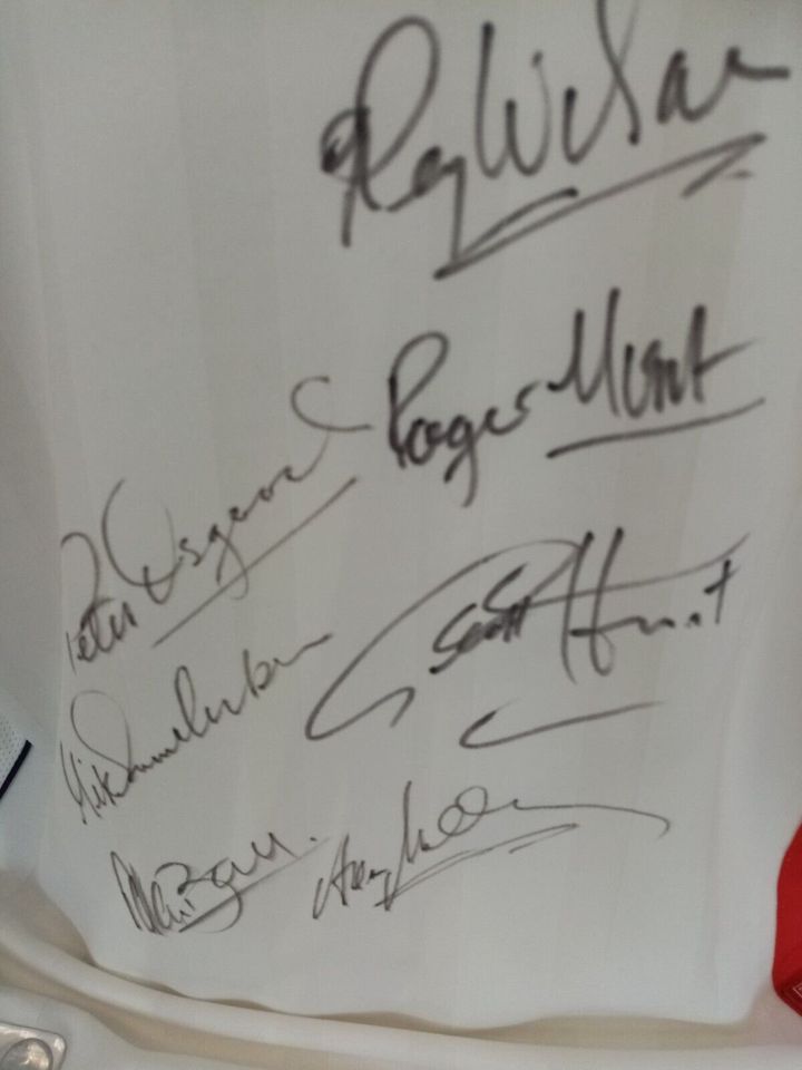 England Trikot WM 1966 und 1970 signiert Autogramm COA Umbro XL in Lünen