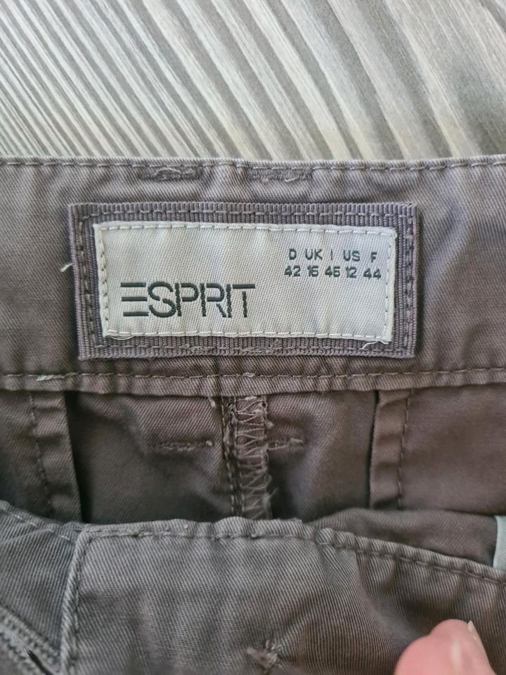 Damen Sommerrock von ESPRIT, Größe 42, Farbe: beige/schlamm in Minden