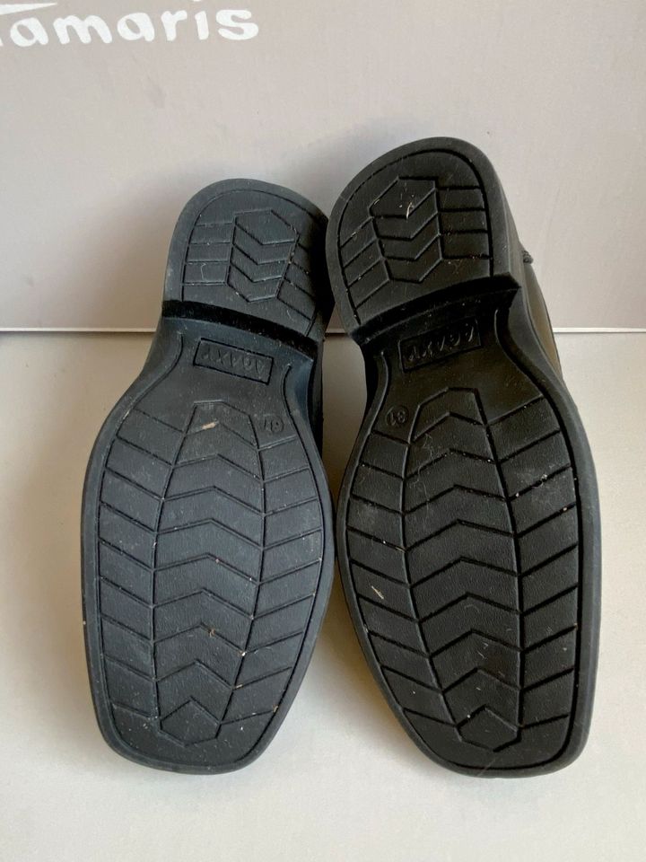 Schuhe festlich schwarz Halbschuhe Klett Gr. 31 Jungen Hochzeit in Stadthagen