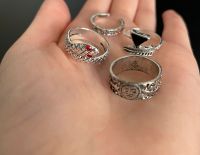 Vintage-Hip-Hop-Ring-Set 11 Stück Nordrhein-Westfalen - Hilden Vorschau