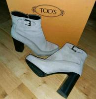 TODS Leder Stiefeletten rosa grau nude 36,5 Tod's 10 cm highheel Düsseldorf - Eller Vorschau