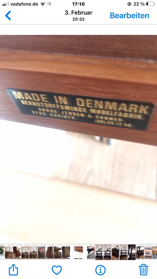 Borge Jensen  & Sonner Danish Design Mid Century Table in Oberursel (Taunus)