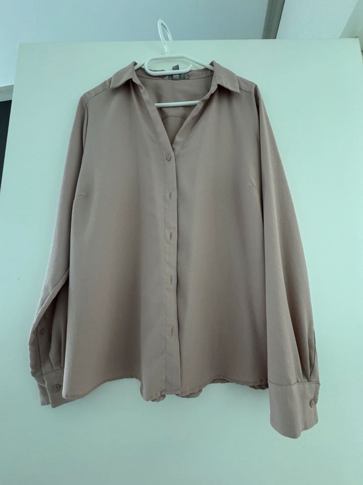 H&M langärmlinge altrosa Bluse Gr. 44 in Mühlenbeck