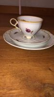 Sammeltasse Fine China Lichte DDR Rosen Goldrand Bayern - Marktheidenfeld Vorschau