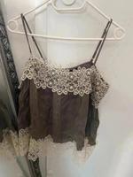 Zara Top khaki mit Spitze S Nordrhein-Westfalen - Solingen Vorschau