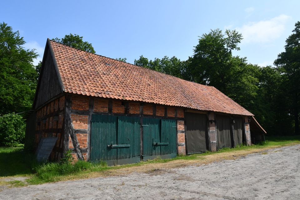 Repräsentative Hofanlage mit Nebengebäuden und ca. 17,5 ha. in traumhafter Alleinlage in Twistringen