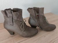 Stiefeletten gefüttert von Rieker Damen Gr. 39 graubraun Sachsen - Remse Vorschau