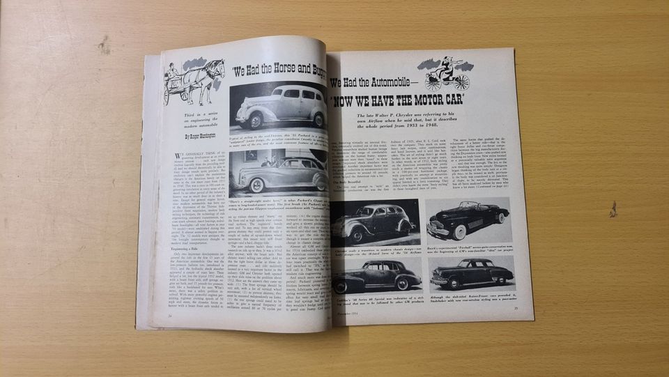 Motor Trend Magazin November 1954 Studebaker Buick Cadillac Ford in Besigheim