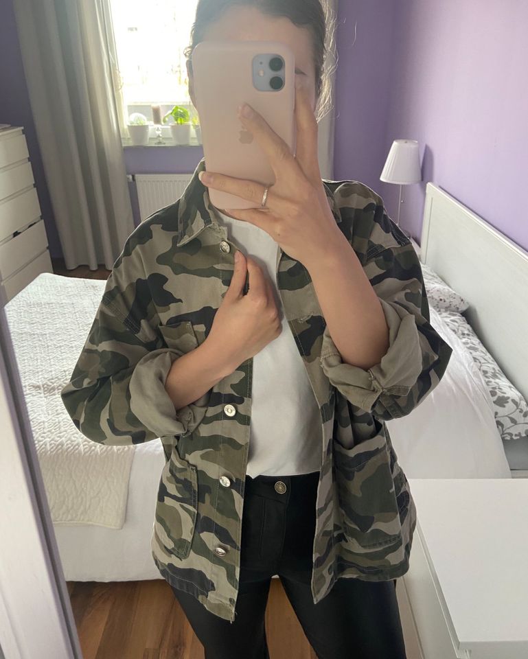 camouflage Tarnfarben denim Jacke H&M in Köln