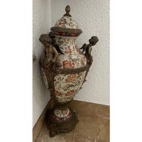 Messing Keramik Deckel-Amphore Vase Putto Historismus prunk H80cm Hessen - Michelstadt Vorschau