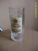 Pils Krug aus Glas "Wiesener Keller Bier“ seit 1888 Sachsen - Aue Vorschau