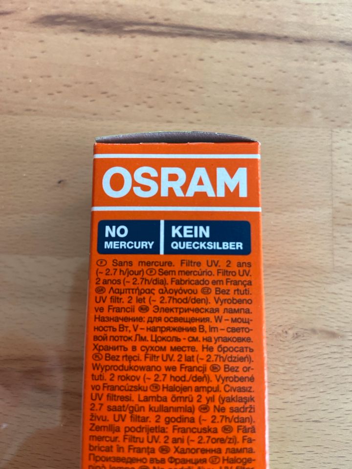 Osram Eco Halogen Pro Classic 30W 2700K neu unbenutzt in Limbach