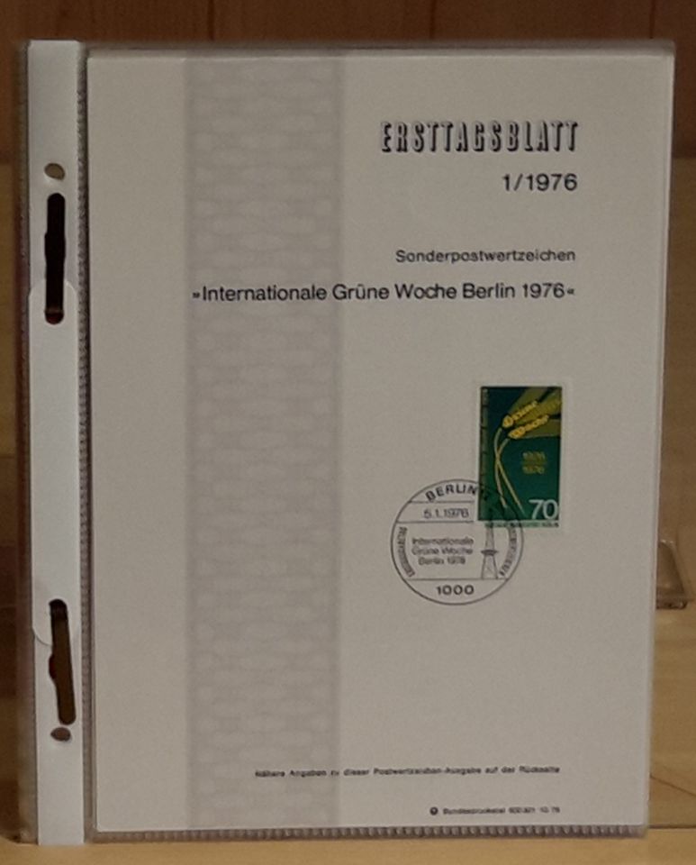 Ersttagblätter Sammlung Berlin Jahrgang 1975- 1990 vollständig in Northeim