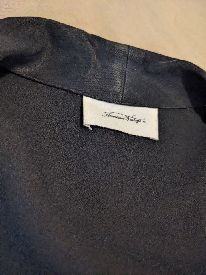 American Vintage blazer schwarz samt Jacke Hemd old school true in Hamburg