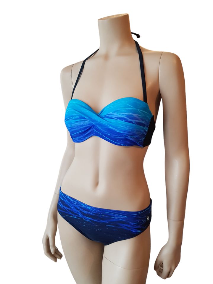Lascana Bikini 36C Blau Farbverlauf Neu mit Etikett ! in St. Egidien