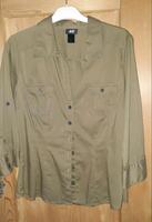 Damen Bluse H&M khaki gr 38 Nordrhein-Westfalen - Waltrop Vorschau