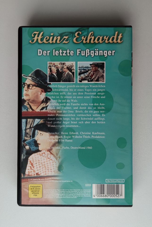 Heinz Erhardt Der letzte Fußgänger [VHS] Videokassette(1999) KULT in Oer-Erkenschwick