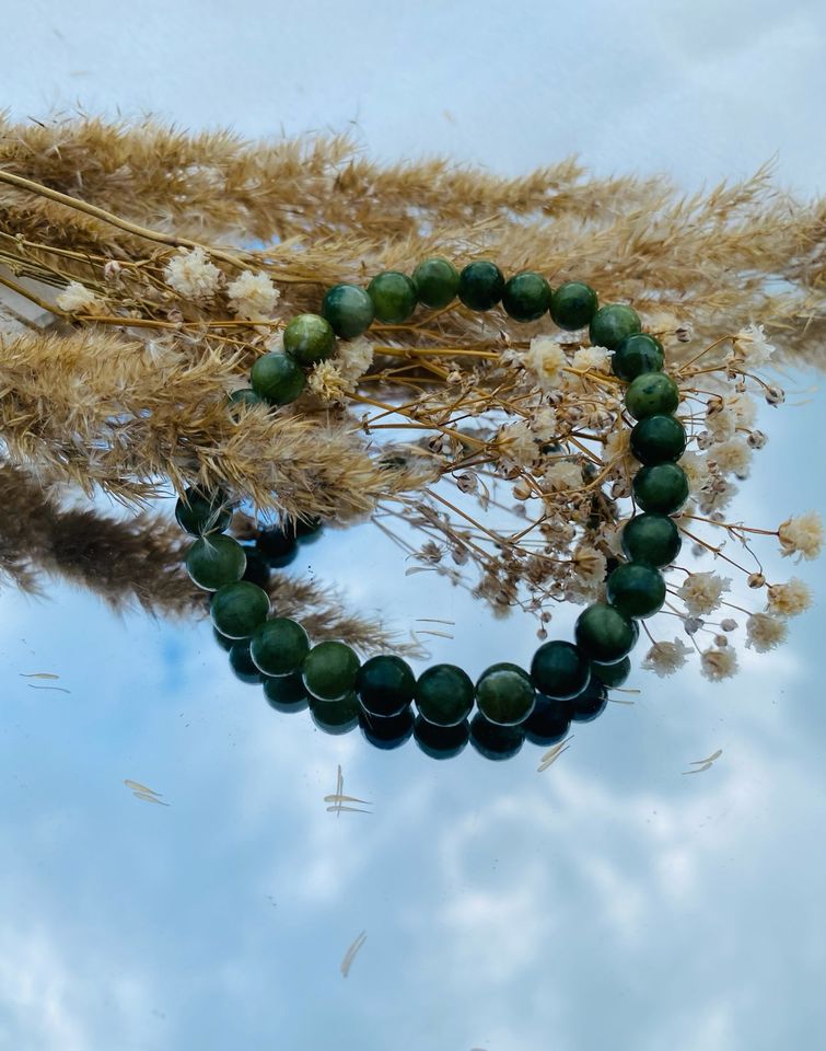 Jade grün Kugelarmband 6 mm in Marienheide