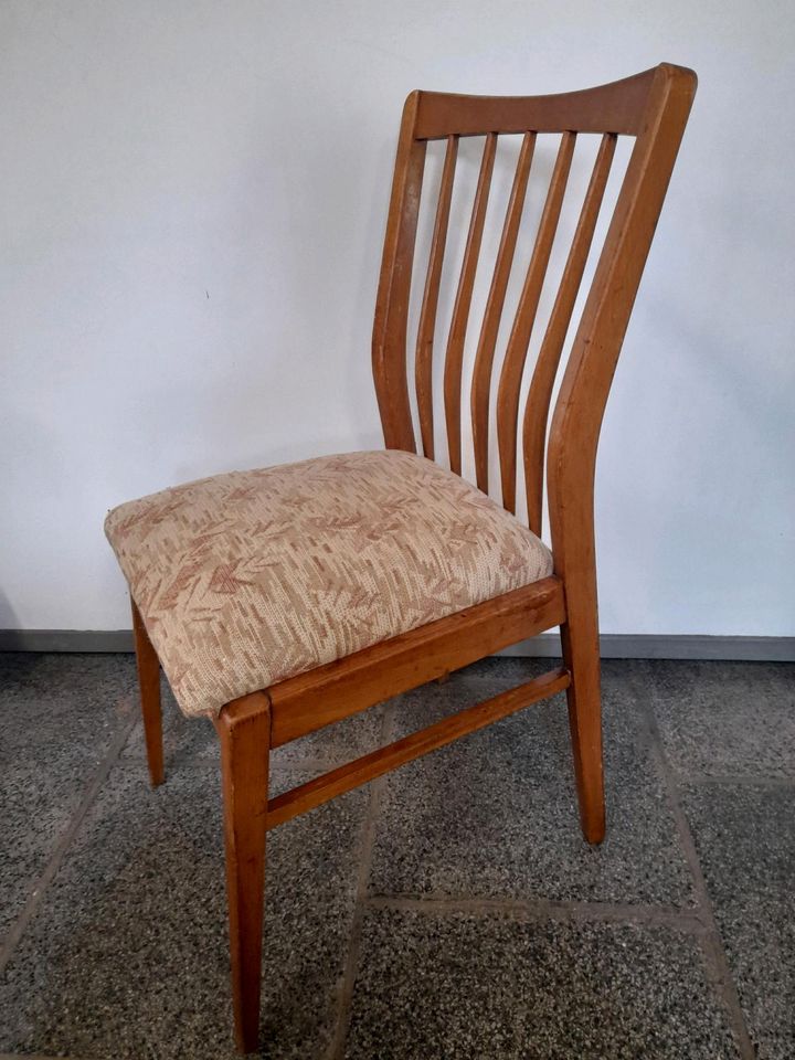 #C 4 Stühle Stuhl Holz Polster Feder in Chemnitz