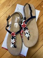 Rieker Antistress  Sandalen floral Flach  blau Gr. 41 neu Bayern - Fürth Vorschau