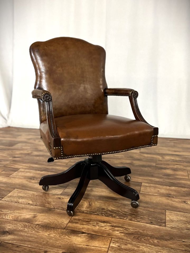 Chesterfield Ledersessel Vintage Bürosessel Brighton Chair Sessel in Hüllhorst