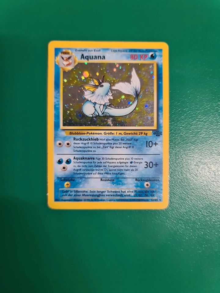 Blitza Aquana Flamara Pokemon Karten SET in Holo Dschungel in Berlin