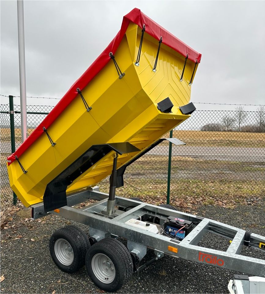 Kipper Muldenkipper Trailo Dumper 2-27 elektrisch Flachplane & Tempo100 auf Anfrage! in Pirk